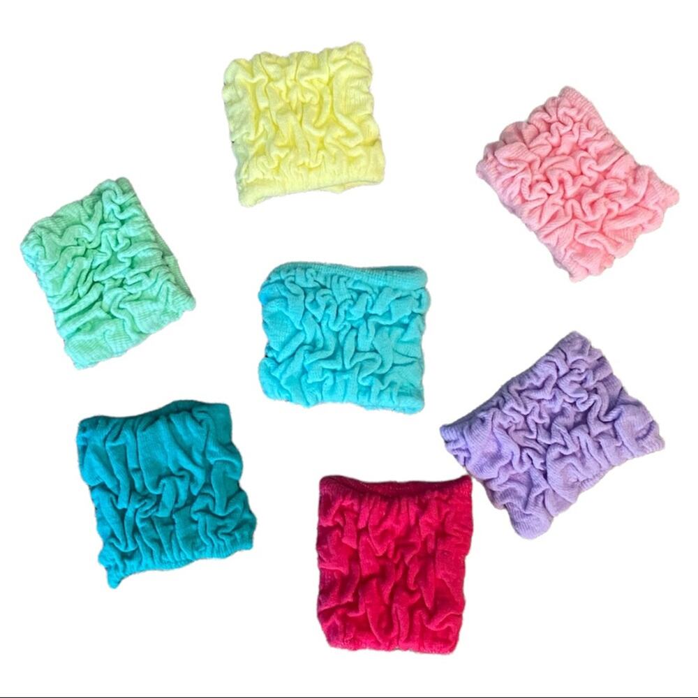 Lot Of 7 Colorful Fun Hair Bands NEW
